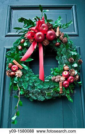 Christmas wreath, Stockholm, Sweden View Large Photo Image Stock Photo - Christmas wreath, Stockholm, Sweden. Fotosearch