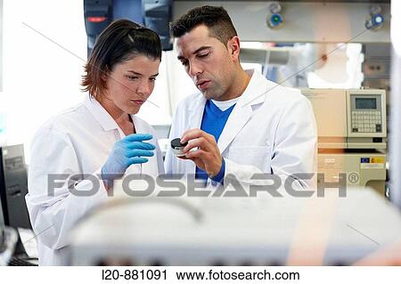 Stock Image - Chromatograph, Physical Chemical Laboratory, Azti-Tecnalia, Marine and Food Research Technological Centre, Derio, Biscay, Basque Country, Spain. Fotosearch