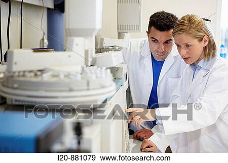 Stock Photo - Chromatograph, Physical Chemical Laboratory, Azti-Tecnalia, Marine and Food Research Technological Centre, Derio, Biscay, Basque Country, Spain. Fotosearch