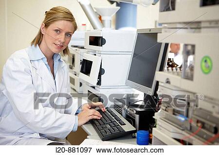 Stock Photo - Chromatograph, Physical Chemical Laboratory, Azti-Tecnalia, Marine and Food Research Technological Centre, Derio, Biscay, Basque Country, Spain. Fotosearch