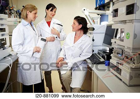 Stock Photo - Chromatograph, Physical Chemical Laboratory, Azti-Tecnalia, Marine and Food Research Technological Centre, Derio, Biscay, Basque Country, Spain. Fotosearch