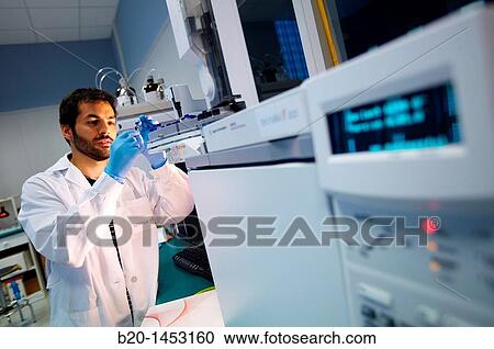 Stock Image - Chromatograph, Technology Research Center, Tecnalia Construction, CIDEMCO-Tecnalia Research & Innovation, development of new products and innovative solutions through research and innovation in different fields of activity. Fotosearch