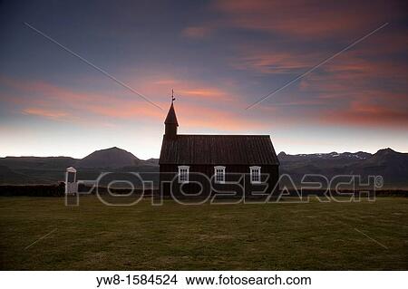 Church at Budir, Snaefellsnes Peninsula, Iceland View Large Photo Image Picture - Church at Budir, Snaefellsnes Peninsula, Iceland. Fotosearch