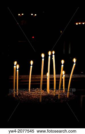 Church candles, Rome, Italy. View Large Photo Image Stock Photography - Church candles, Rome, Italy.. Fotosearch
