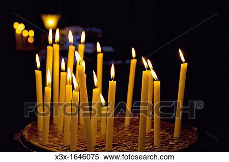 Stock Photography - Church candles. Fotosearch