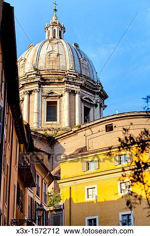 Church dome S. Andrea Rome Italy View Large Photo Image Stock Image - Church dome S. Andrea Rome Italy. Fotosearch