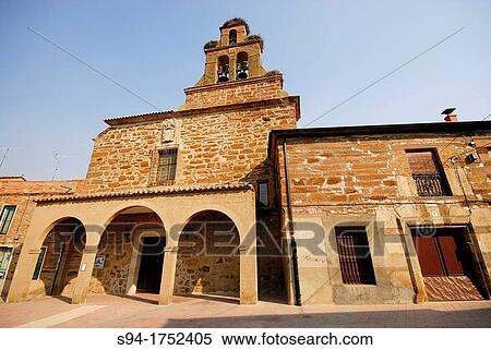 Church in the main square of Tabara, Zamora, Spain View Large Photo Image Stock Photography - Church in the main square of Tabara, Zamora, Spain. Fotosearch
