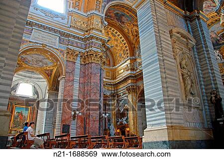 Church interior, Rome, Italy View Large Photo Image Stock Photo - Church interior, Rome, Italy. Fotosearch