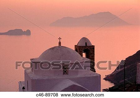 Church, Milos. Cyclades islands, Greece View Large Photo Image Stock Photo - Church, Milos. Cyclades islands, Greece. Fotosearch