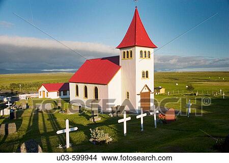 Church near Gullfoss falls. Iceland. View Large Photo Image Picture - Church near Gullfoss falls. Iceland.. Fotosearch