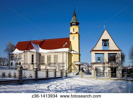Church near Mogilany Poland View Large Photo Image Picture - Church near Mogilany Poland. Fotosearch
