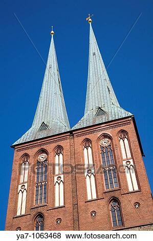 Church Nikolai Quarter Berlin Germany View Large Photo Image Stock Photo - Church Nikolai Quarter Berlin Germany. Fotosearch