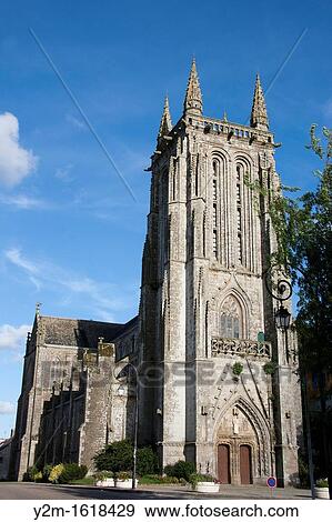 Church of Carhaix center Finist? re, Brittany, France View Large Photo Image Stock Photo - Church of Carhaix center Finist? re, Brittany, France. Fotosearch
