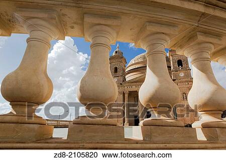 Stock Image - church of mgarr. malta.. Fotosearch