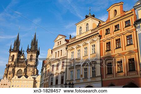 Church of Mother of God before Tyn or Church of Our Lady before Tyn, Old Town Square, Staromestske namesti, Prague, Czech Republic, Europe. View Large Photo Image Stock Photo - Church of Mother of God before Tyn or Church of Our Lady before Tyn, Old Town Square, Staromestske namesti, Prague, Czech Republic, Europe.. Fotosearch
