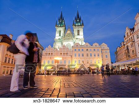 Church of Mother of God before Tyn or Church of Our Lady before Tyn, Old Town Square, Staromestske namesti, Prague, Czech Republic, Europe. View Large Photo Image Stock Photo - Church of Mother of God before Tyn or Church of Our Lady before Tyn, Old Town Square, Staromestske namesti, Prague, Czech Republic, Europe.. Fotosearch