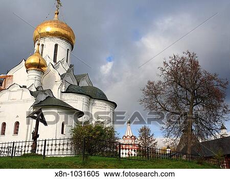 Church of Nativity of Our Lady 1405 in Savino Storozhevsky monastery, Zvenigorod, Golden Ring, Moscow region, Russia View Large Photo Image Stock Photography - Church of Nativity of Our Lady 1405 in Savino Storozhevsky monastery, Zvenigorod, Golden Ring, Moscow region, Russia. Fotosearch