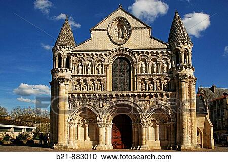 Church of Notre-Dame la Grande (12th century), Poitiers, Vienne, Poitou-Charentes, France View Large Photo Image Stock Image - Church of Notre-Dame la Grande (12th century), Poitiers, Vienne, Poitou-Charentes, France. Fotosearch