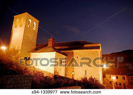 Stock Photo - Church of Nuestra Seora de la Asunci? n in Villalbilla, Madrid, Spain. Fotosearch