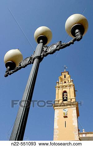Stock Image - Church of Nuestra Seora de la Asunci? n, Benaguacil. Camp de Turia, Valencia province, Comunidad Valenciana, Spain. Fotosearch