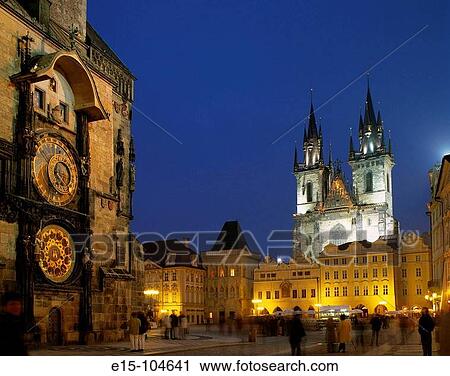 Church of Our Lady and Old Town Square, Prague. Czech Republic View Large Photo Image Stock Image - Church of Our Lady and Old Town Square, Prague. Czech Republic. Fotosearch