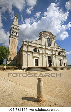 Church of S. Eufemia, Rovinj. Istrian peninsula, Croatia View Large Photo Image Picture - Church of S. Eufemia, Rovinj. Istrian peninsula, Croatia. Fotosearch