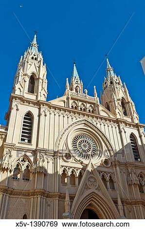 Stock Photo - Church of Sagrado Corazon, Malaga, Andalusia, Spain. Fotosearch