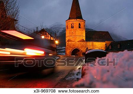 Church of Saint Martin in Gausac, Aran valley, Pyrenees, Spain View Large Photo Image Stock Photo - Church of Saint Martin in Gausac, Aran valley, Pyrenees, Spain. Fotosearch