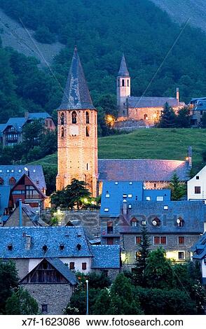 Church of Salard and church of Unha, Aran Valley, Pyrenees, Lleida province, Catalonia, Spain View Large Photo Image Stock Photograph - Church of Salard and church of Unha, Aran Valley, Pyrenees, Lleida province, Catalonia, Spain. Fotosearch