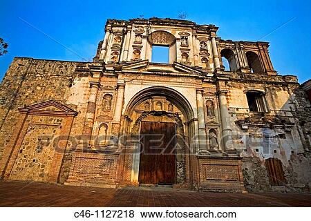 Church of San Augustin. Antigua. Guatemala. View Large Photo Image Stock Photo - Church of San Augustin. Antigua. Guatemala.. Fotosearch