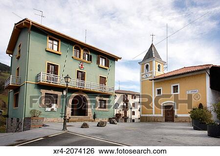 Church of San Martin, Arama, Goierri, Gipuzkoa, Basque Country, Spain. View Large Photo Image Stock Photograph - Church of San Martin, Arama, Goierri, Gipuzkoa, Basque Country, Spain.. Fotosearch