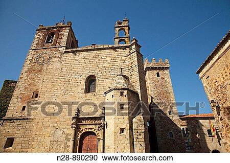 Church of San Mateo in the old town, Caceres, Extremadura, Spain View Large Photo Image Stock Image - Church of San Mateo in the old town, Caceres, Extremadura, Spain. Fotosearch