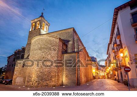 Church of San Salvador and San Gines in Jaca, Huesca, Spain. View Large Photo Image Stock Photo - Church of San Salvador and San Gines in Jaca, Huesca, Spain.. Fotosearch