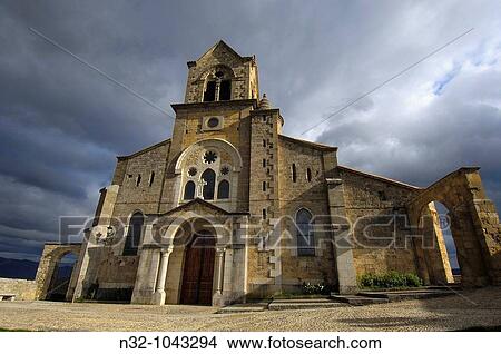 Church of San Vicente Martir, Frias. Burgos province, Castilla-Leon, Spain View Large Photo Image Picture - Church of San Vicente Martir, Frias. Burgos province, Castilla-Leon, Spain. Fotosearch