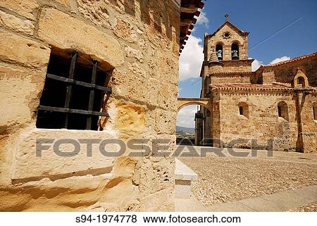 Church of San Vicente Martir in Frias, Burgos province, Spain. View Large Photo Image Stock Photo - Church of San Vicente Martir in Frias, Burgos province, Spain.. Fotosearch