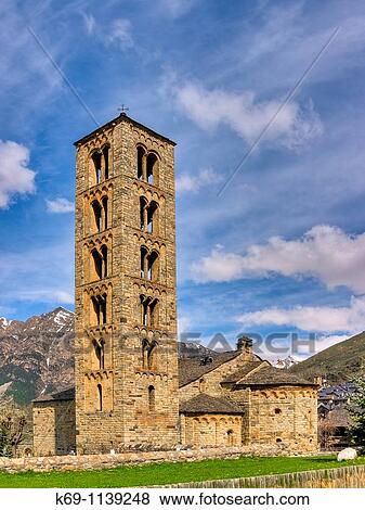 Church of Sant Climent de Ta? ll, Vall de Boi, Lleida province, Catalonia, Spain View Large Photo Image Stock Photo - Church of Sant Climent de Ta? ll, Vall de Boi, Lleida province, Catalonia, Spain. Fotosearch
