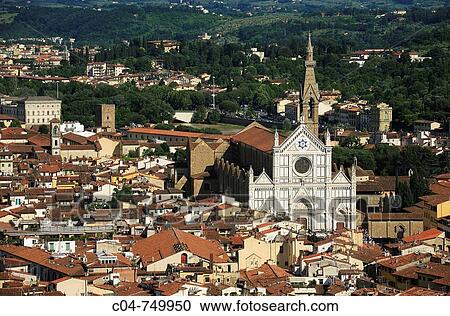 Church of Santa Croce, Florence. Tuscany, Italy View Large Photo Image Stock Image - Church of Santa Croce, Florence. Tuscany, Italy. Fotosearch