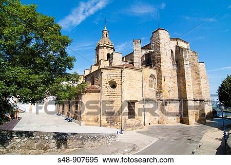 Church of Santa Maria. Portugalete. Vizcaya. Basque Country. Spain. View Large Photo Image Stock Photography - Church of Santa Maria. Portugalete. Vizcaya. Basque Country. Spain.. Fotosearch