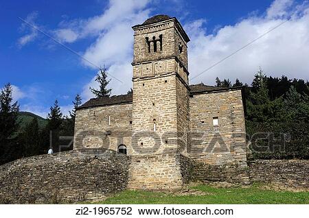 Church of St. Bartholomew. Aragonese Pyrenees. Gavin, Huesca, Spain View Large Photo Image Stock Image - Church of St. Bartholomew. Aragonese Pyrenees. Gavin, Huesca, Spain. Fotosearch