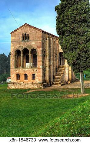 Church of St Mary at Mount Naranco UNESCO World Heritage Site, near Oviedo, Asturias, Spain View Large Photo Image Stock Image - Church of St Mary at Mount Naranco UNESCO World Heritage Site, near Oviedo, Asturias, Spain. Fotosearch