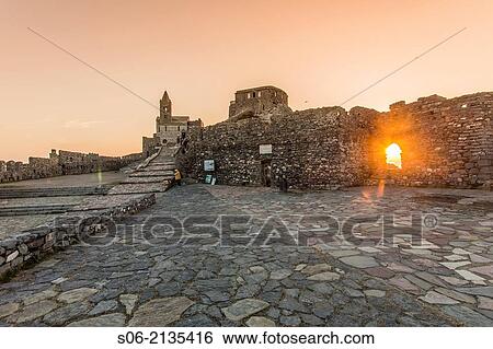 Church of St Peter and Lazzaro Spallanzani square, Porto Venere, Liguria, Italy View Large Photo Image Stock Photograph - Church of St Peter and Lazzaro Spallanzani square, Porto Venere, Liguria, Italy. Fotosearch