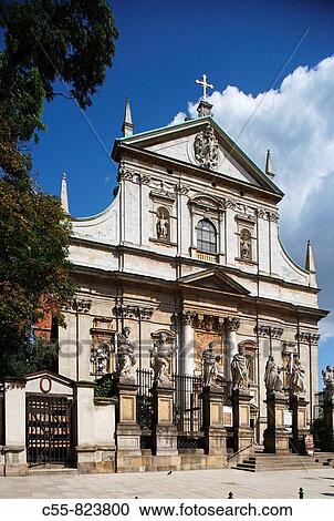 Church of St Peter and St Paul, the oldest Baroque building, Cracow, Krakow, Poland View Large Photo Image Stock Image - Church of St Peter and St Paul, the oldest Baroque building, Cracow, Krakow, Poland. Fotosearch