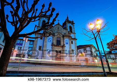 Stock Image - Church of St. Peter, Main Church of Gouveia, XVII century, Gouveia, Serra Da Estrela, Beira Alta, Portugal, Europe.. Fotosearch