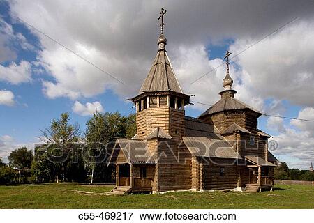 Church of the Transfiguration from village of Kozliatyevo (1756), Museum of Wooden Architecture, Suzdal. Golden Ring, Russia View Large Photo Image Stock Photo - Church of the Transfiguration from village of Kozliatyevo (1756), Museum of Wooden Architecture, Suzdal. Golden Ring, Russia. Fotosearch