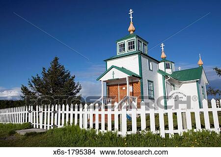 Church of Transfiguration of Our Lord, Ninilchik, Alaska, U S A View Large Photo Image Picture - Church of Transfiguration of Our Lord, Ninilchik, Alaska, U S A. Fotosearch