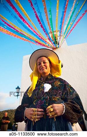 Church. Regionals Dance and Dress in Sant Agust? des VedrB. Ibiza. Balearic Islands. Spain. View Large Photo Image Stock Image - Church. Regionals Dance and Dress in Sant Agust? des VedrB. Ibiza. Balearic Islands. Spain.. Fotosearch