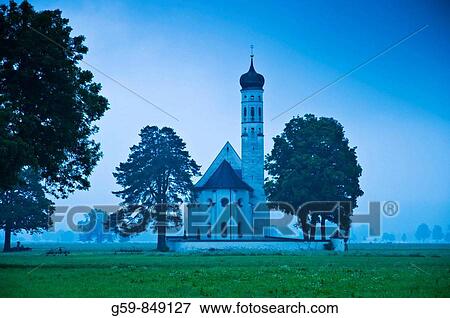 Church St. Koloman, Bavaria, Germany View Large Photo Image Stock Photo - Church St. Koloman, Bavaria, Germany. Fotosearch