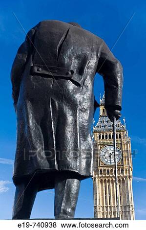 Churchill statue & Big Ben, London, UK View Large Photo Image Stock Photo - Churchill statue & Big Ben, London, UK. Fotosearch