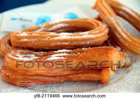 Churros with sugar. View Large Photo Image Stock Photograph - Churros with sugar.. Fotosearch