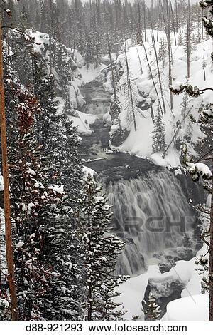 Chute d? eau de la riviere Gibbon a Yellowstone national park Gibbon falls View Large Photo Image Stock Image - Chute d? eau de la riviere Gibbon a Yellowstone national park Gibbon falls. Fotosearch